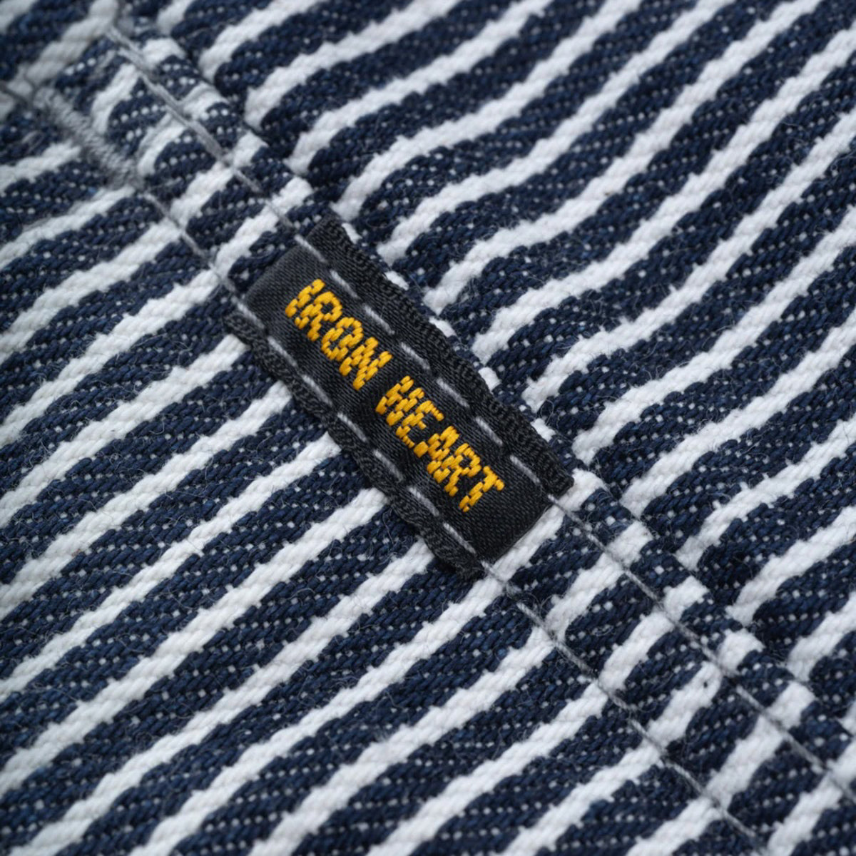 IHSH-421-IND 12oz Hickory Stripe CPO Shirt - Indigo