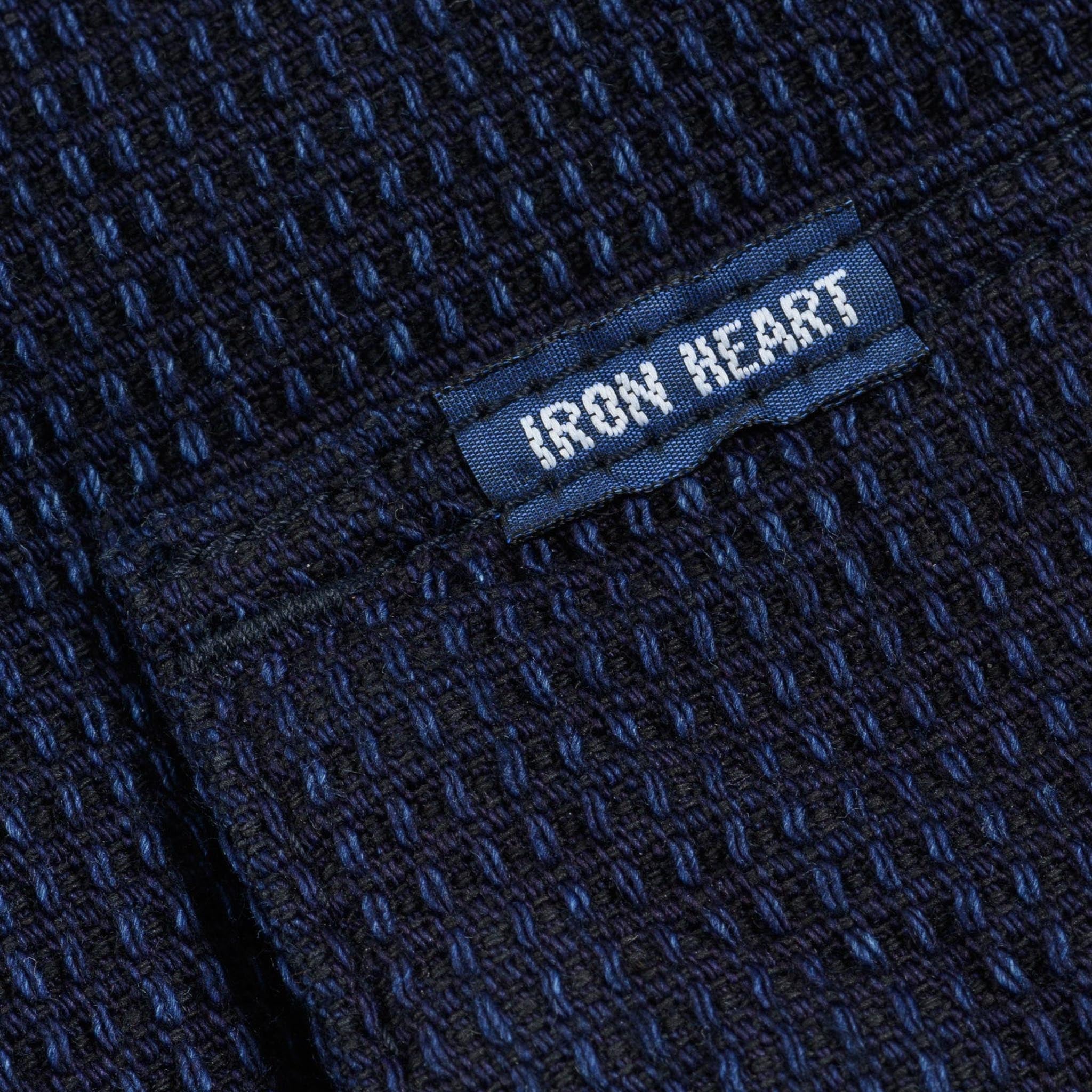 IHSH-445-IND 10oz Dobby Cloth Short Sleeve Mechanic Shirt - Indigo