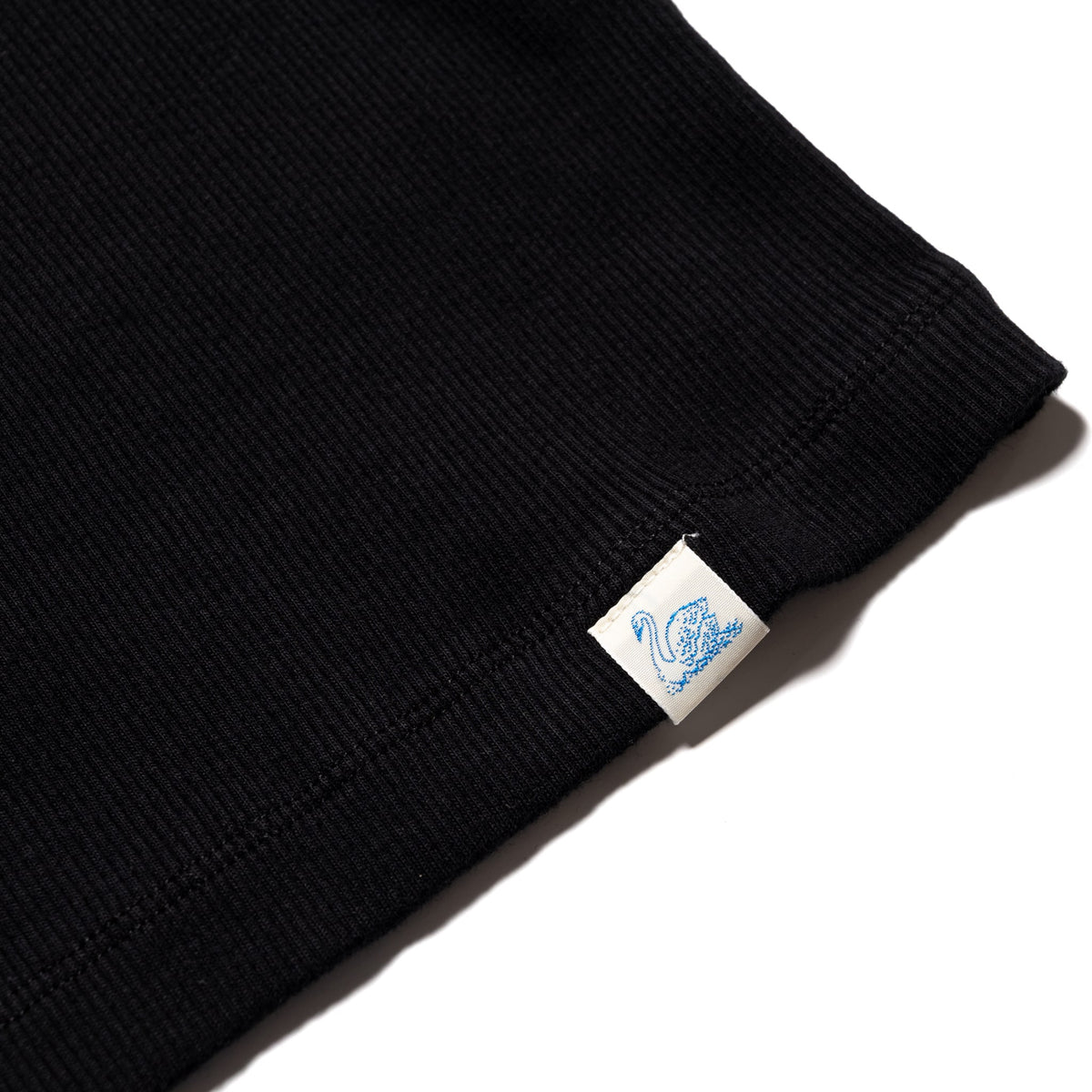 RIBTANK01.99 Iconic Ribbed Cotton Tank Top  - Deep Black