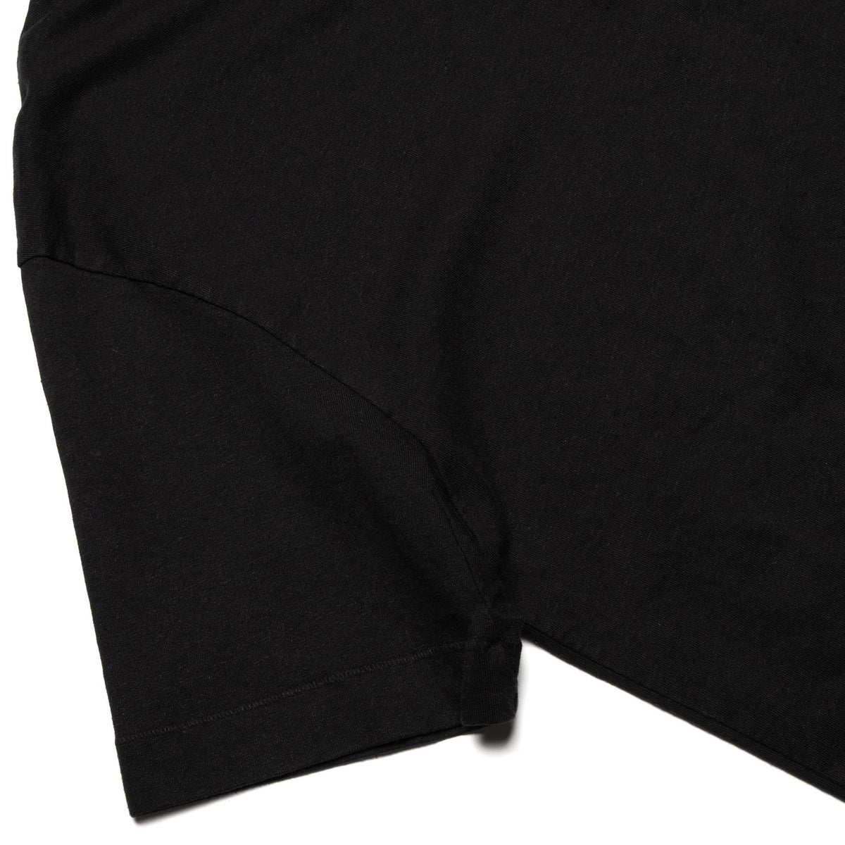 GIZAZIP01.99.4 Sturdy Boxy Fit Giza Cotton-Hemp Zip T-Shirt Black
