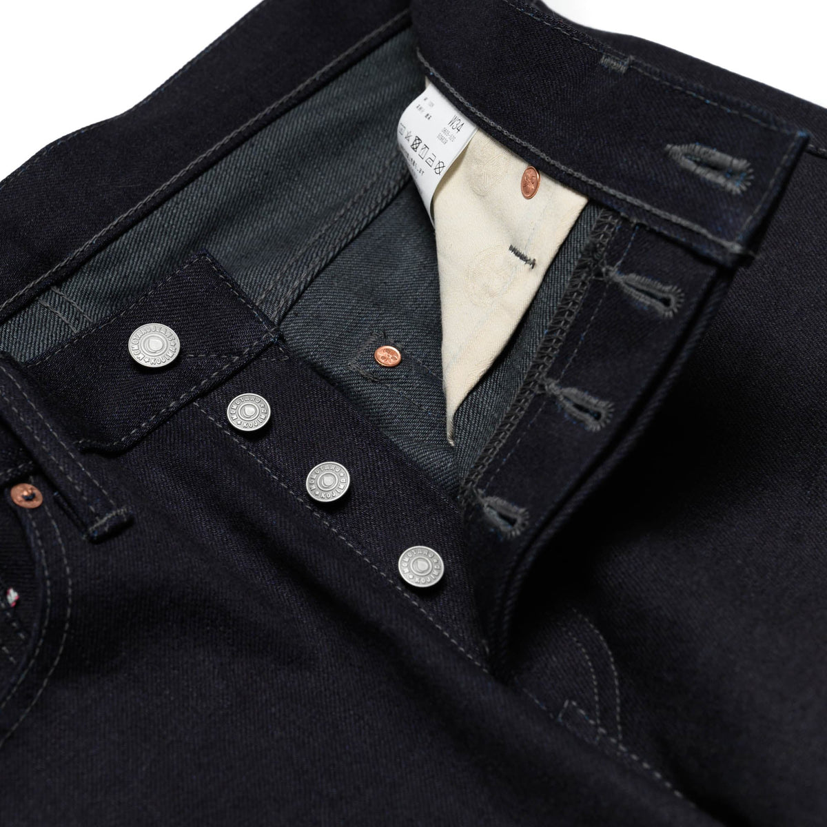 0605-52G 18oz Indigo Grey Double Faced Denim - Natural Tapered