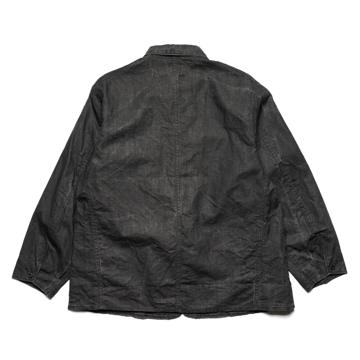 WWII 40's Sumi Coated Linen Coverall - Black