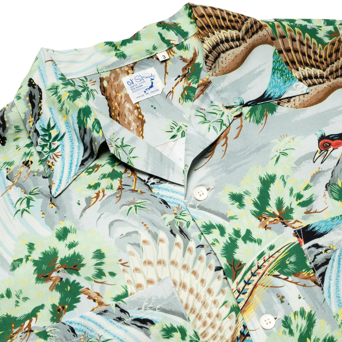 Peacock Garden Hawaiian Shirt - Green