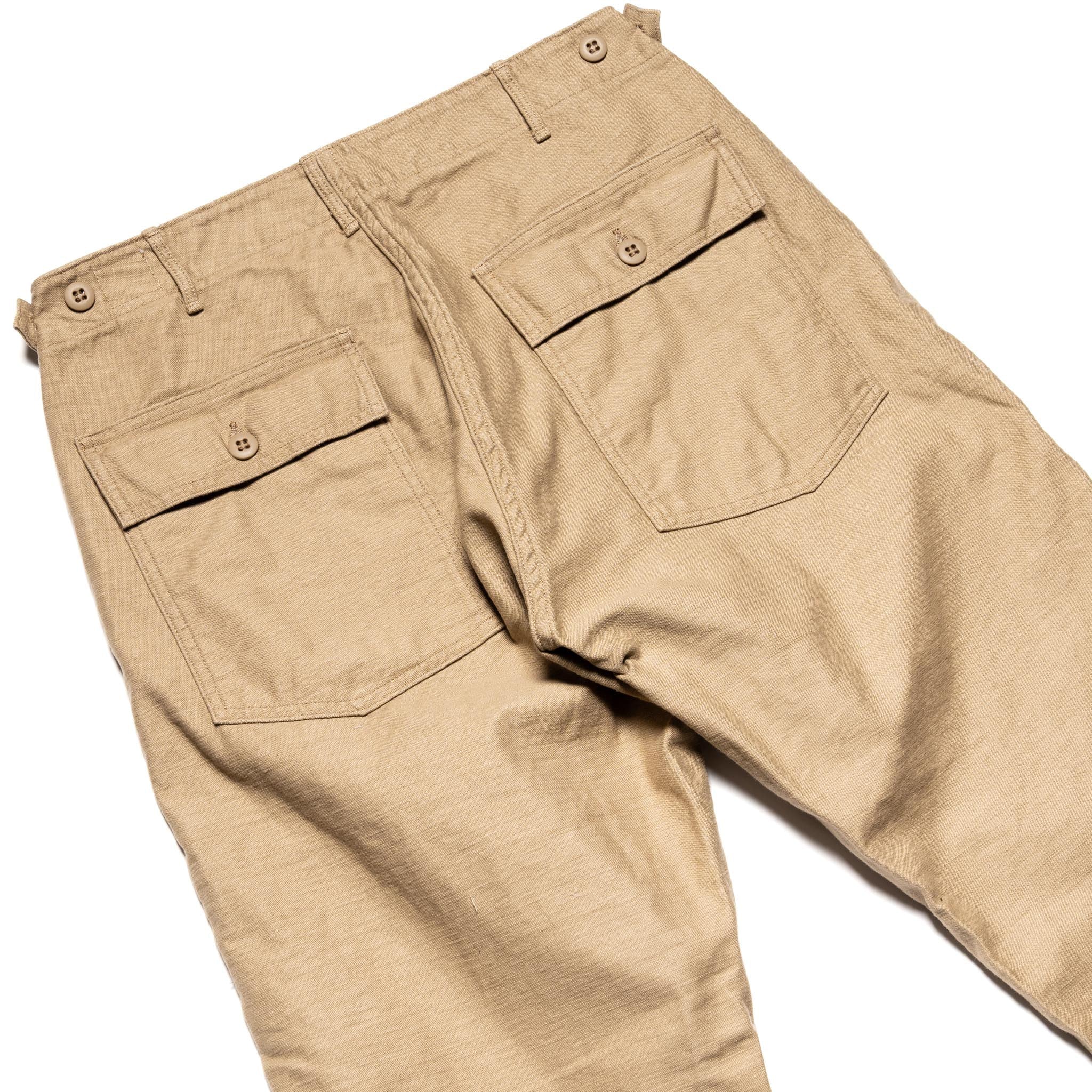 Slim Fit Fatigue Pants - Sand Beige