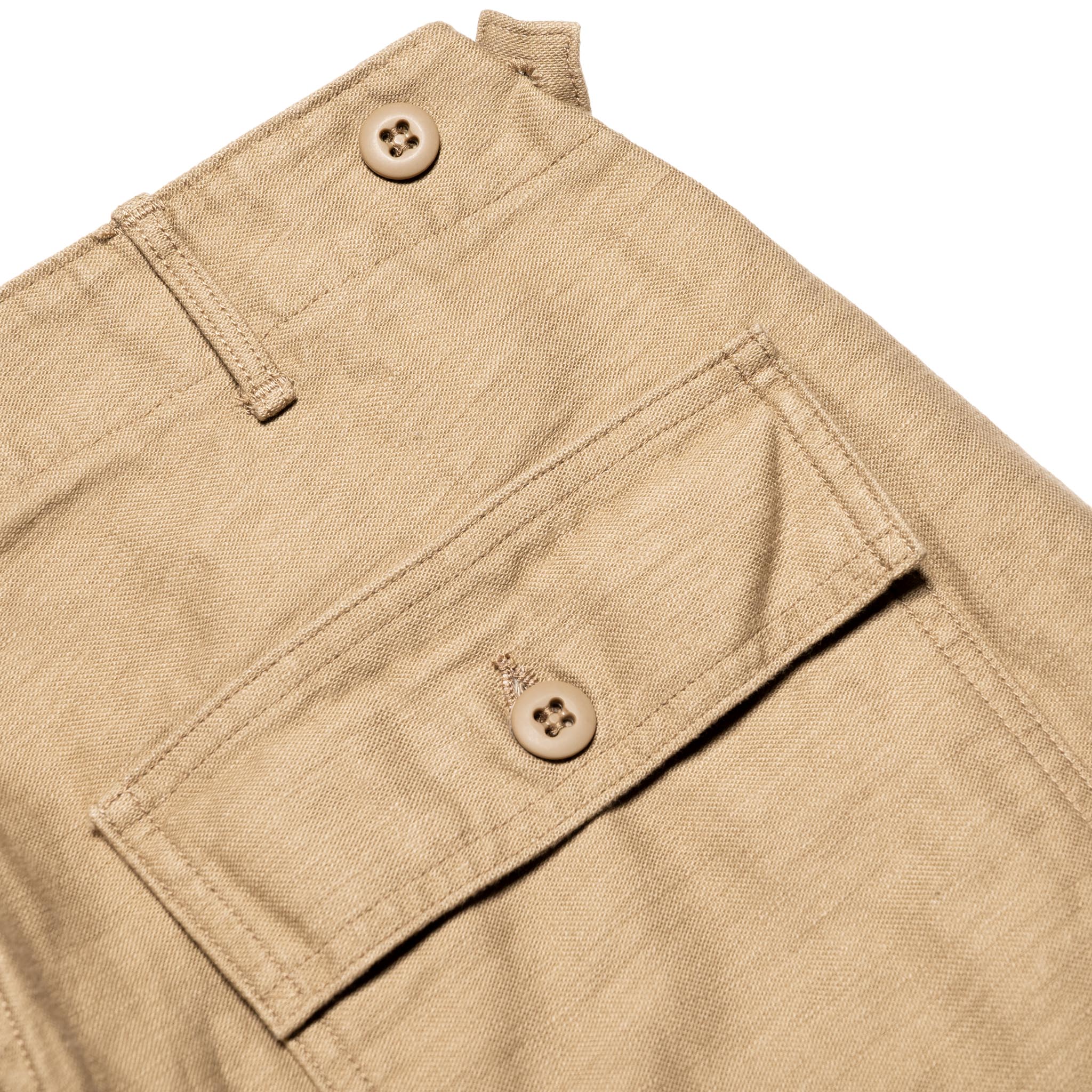 Slim Fit Fatigue Pants - Sand Beige
