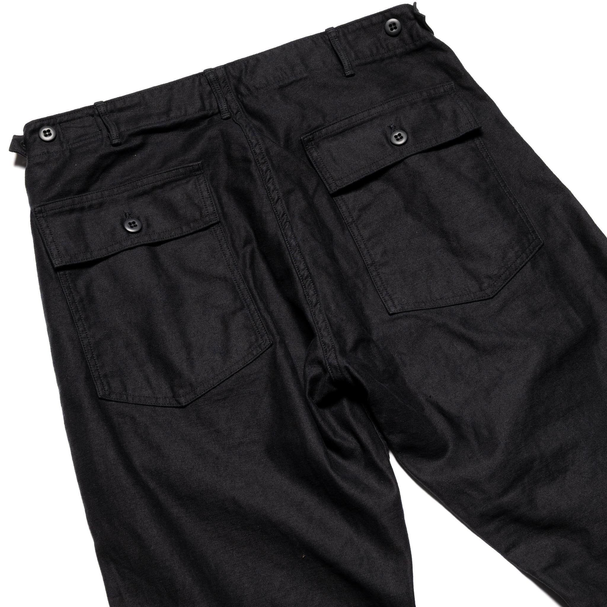 Slim Fit Fatigue Pants - Black