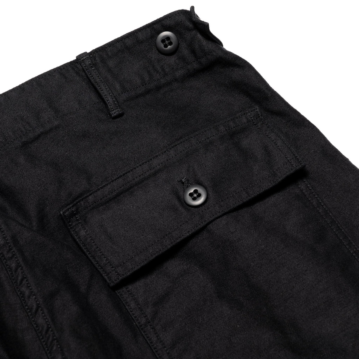 Slim Fit Fatigue Pants - Black