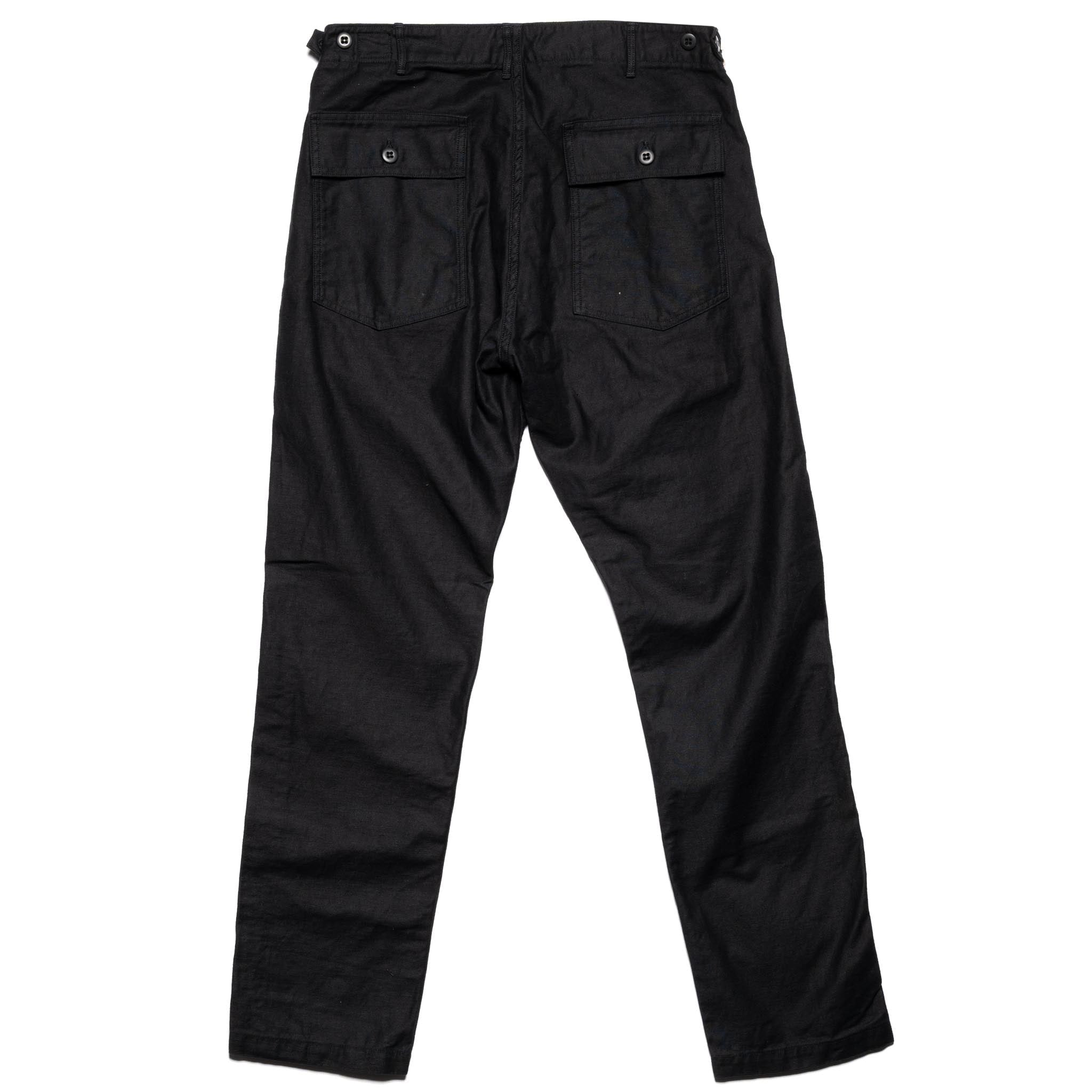 Slim Fit Fatigue Pants - Black