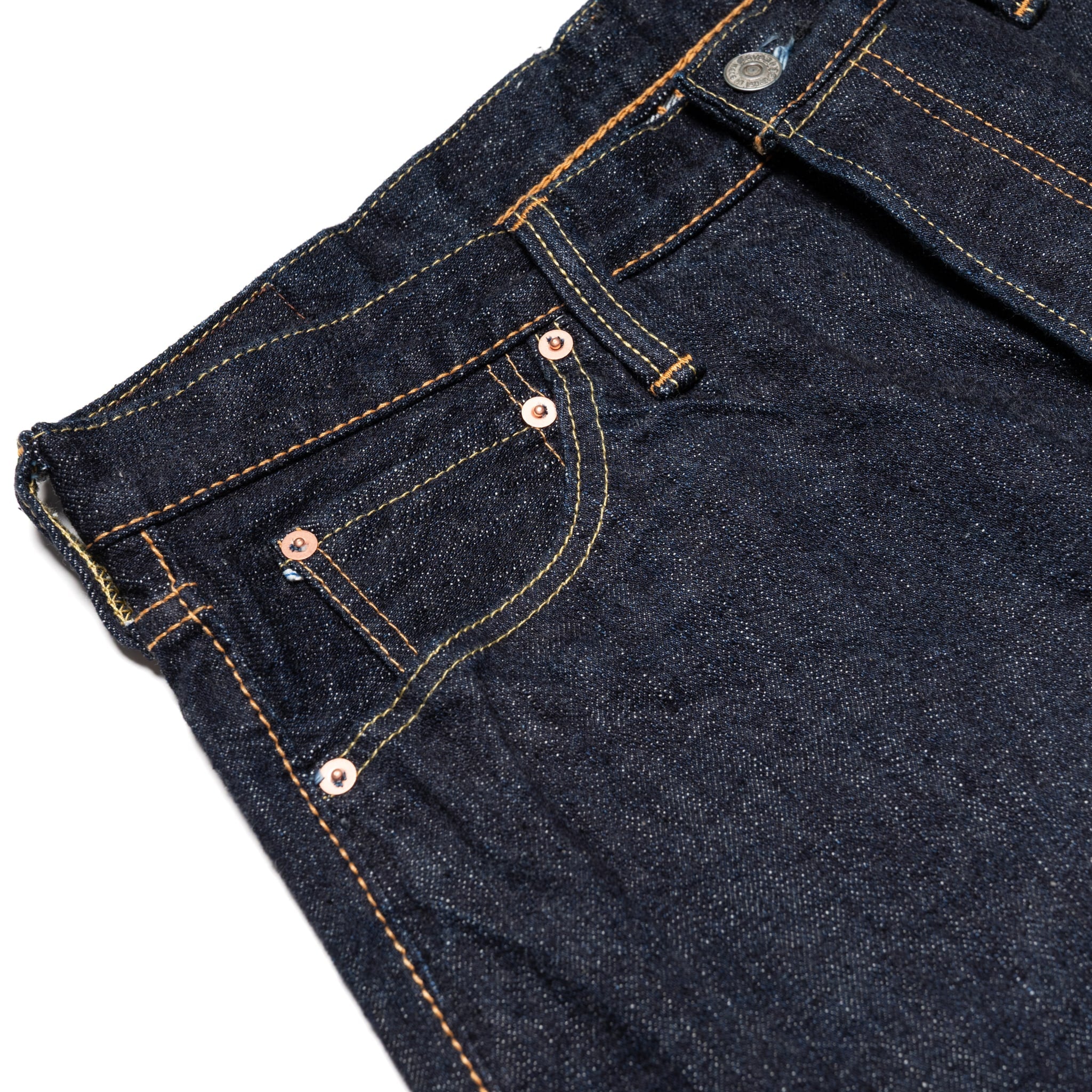 XX-002 Piped Straight 14oz Selvedge Denim - Indigo