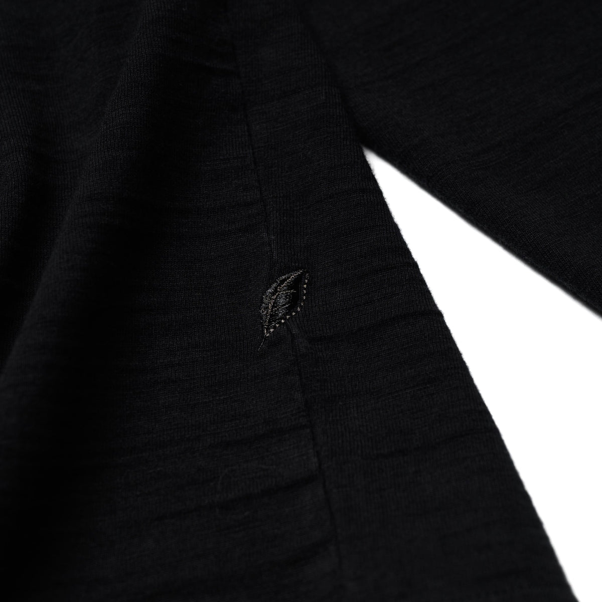 LS-SLB-5011-BK Slub Jersey Long Sleeve - Black