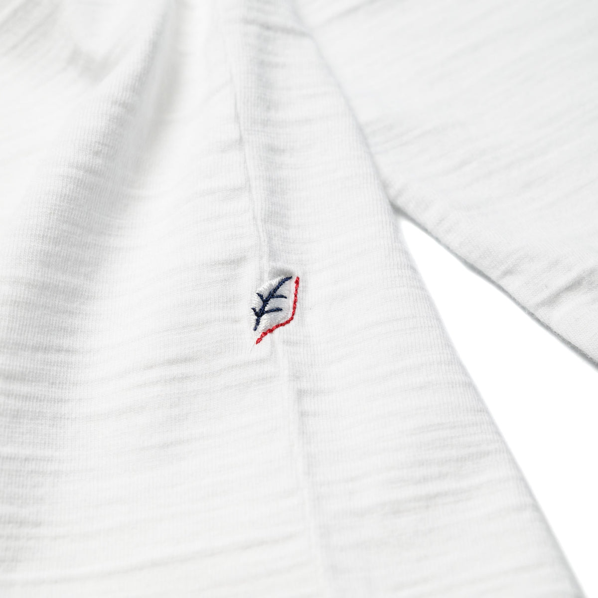 LS-SLB-5011-WH Slub Jersey Long Sleeve - White