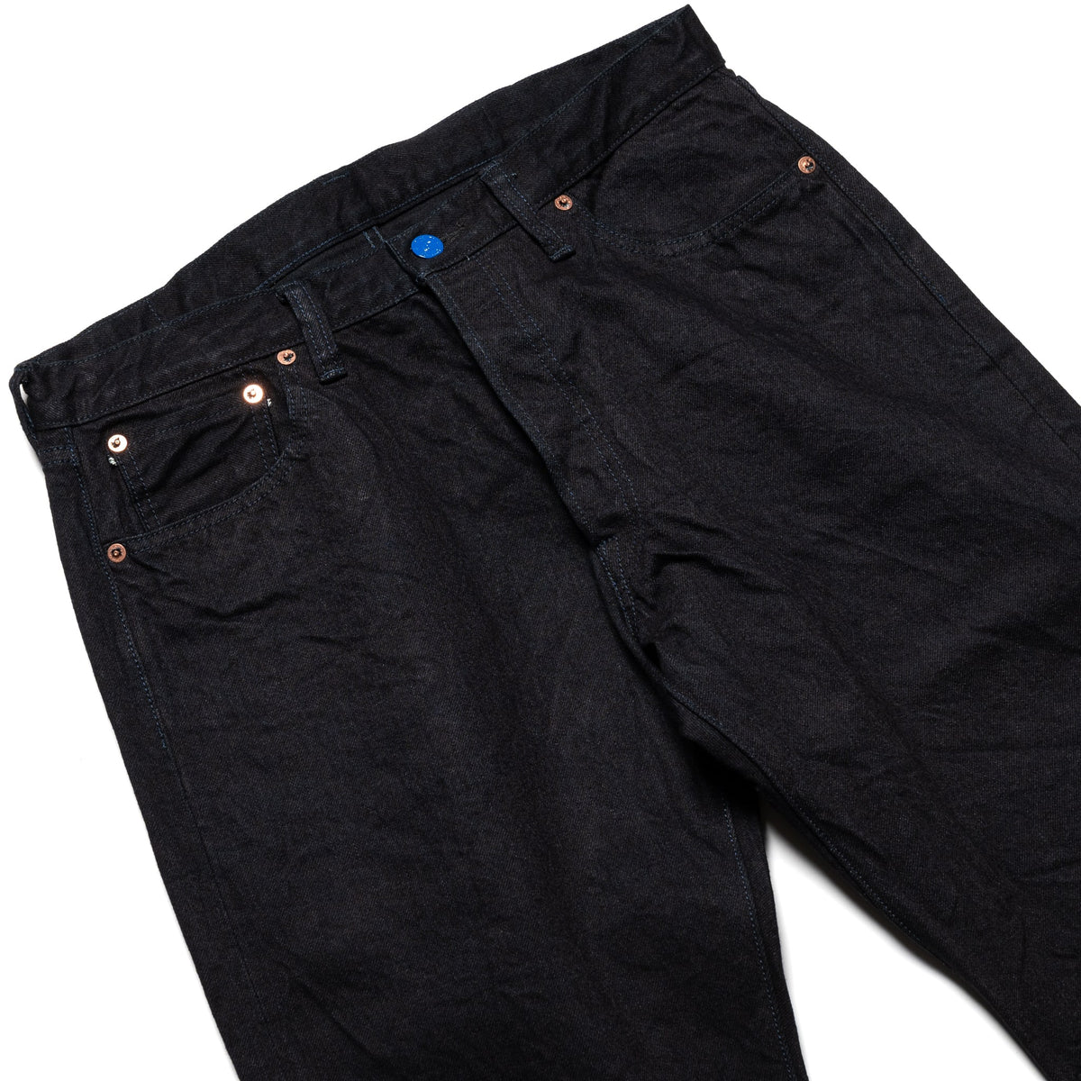 S0510XX-BOB Aoki Tachikage 15oz Selvedge Denim Black On Blue Regular Straight