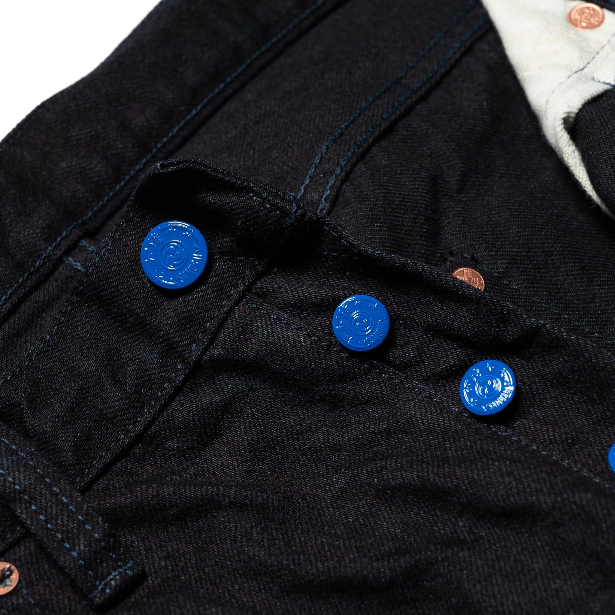S0510XX-BOB Aoki Tachikage 15oz Selvedge Denim Black On Blue Regular Straight