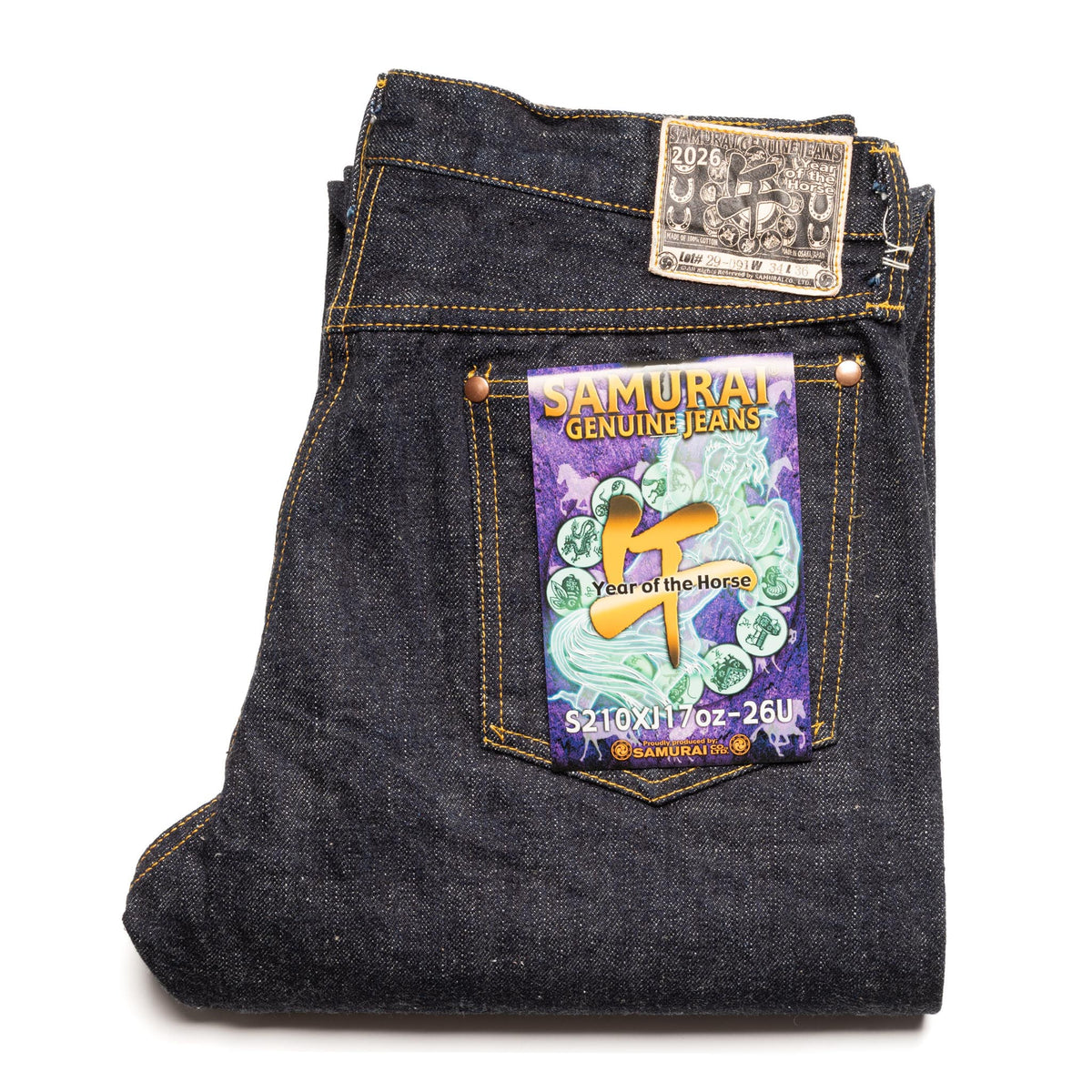 S210XJ17oz-26U  17oz "Zero+" Year of the Horse - Straight Fit