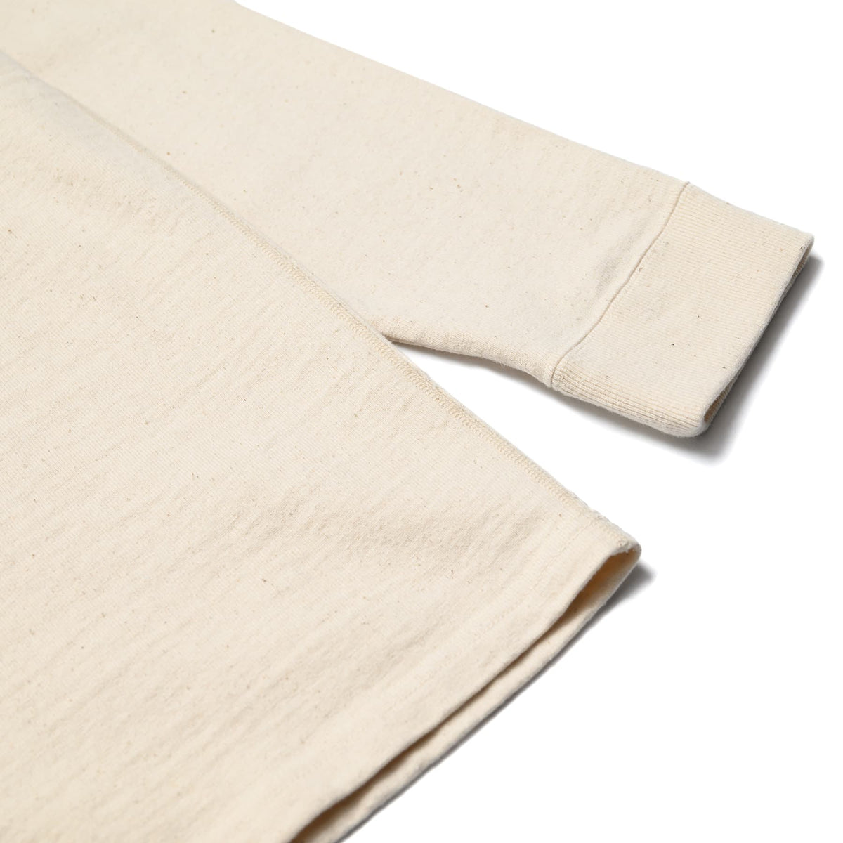 SJSLT-SC01 Japanese Cotton Made Crew Neck Tee - Natural