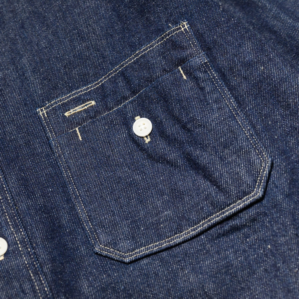 SJWS-SC02W Samurai Cotton Denim Work Shirt - Indigo