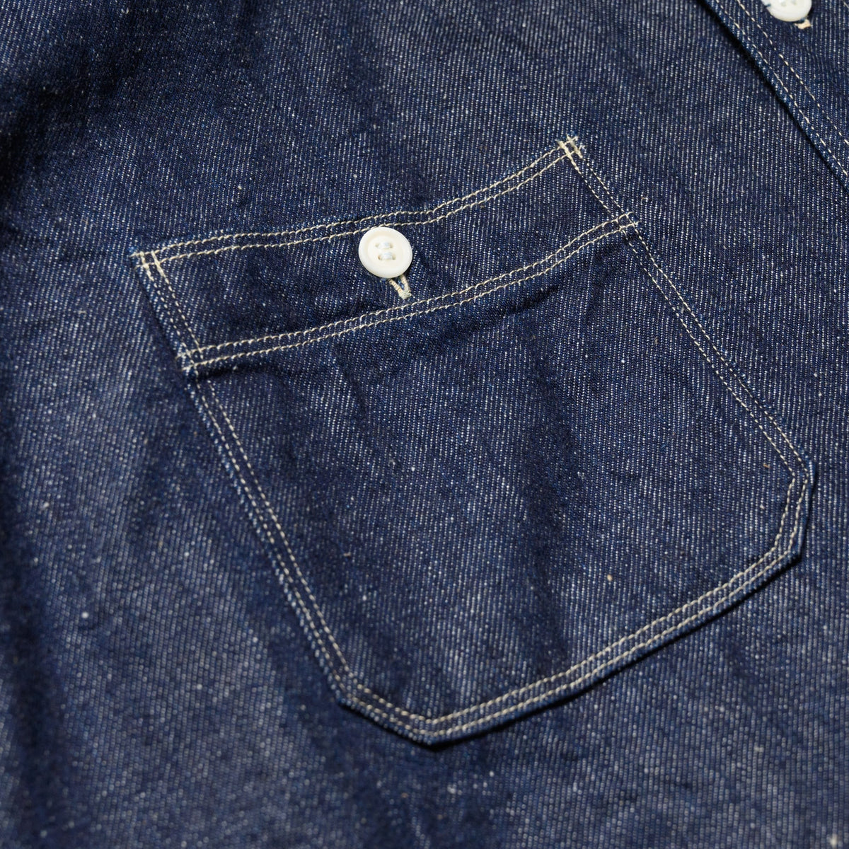 SJWS-SC02W Samurai Cotton Denim Work Shirt - Indigo