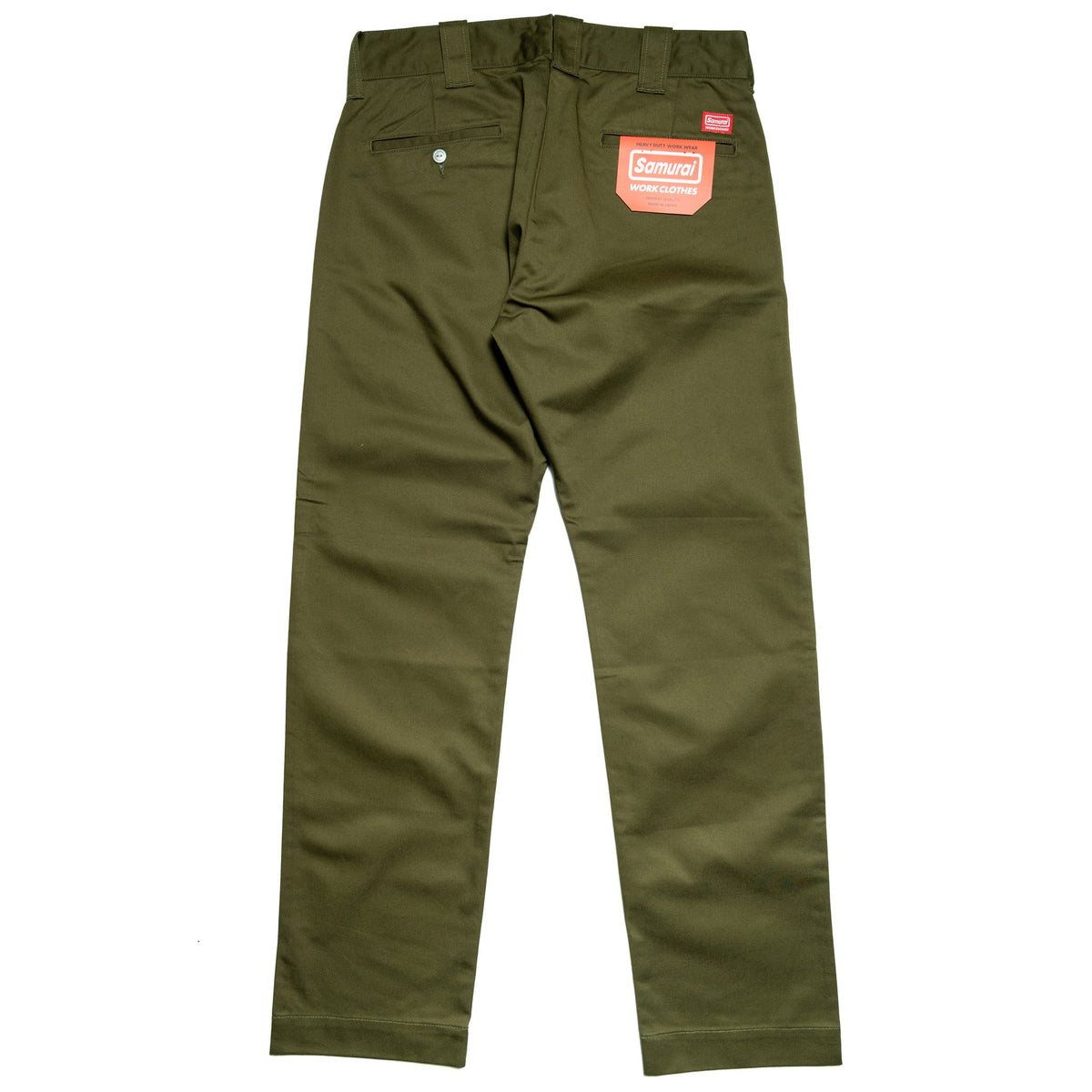 SWC500WP-CE T/C Twill Trousers - Mid Rise Slim Straight - Olive
