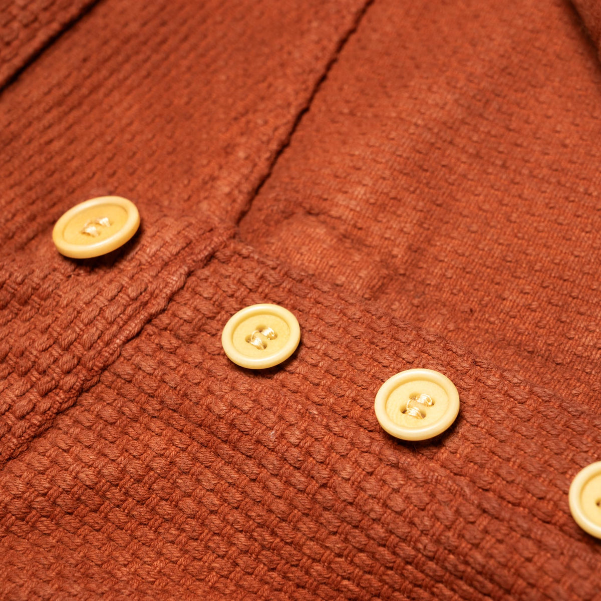 1914W Amami Mud-Dyed 17oz Sashiko Jeans Regular Straight - Brown