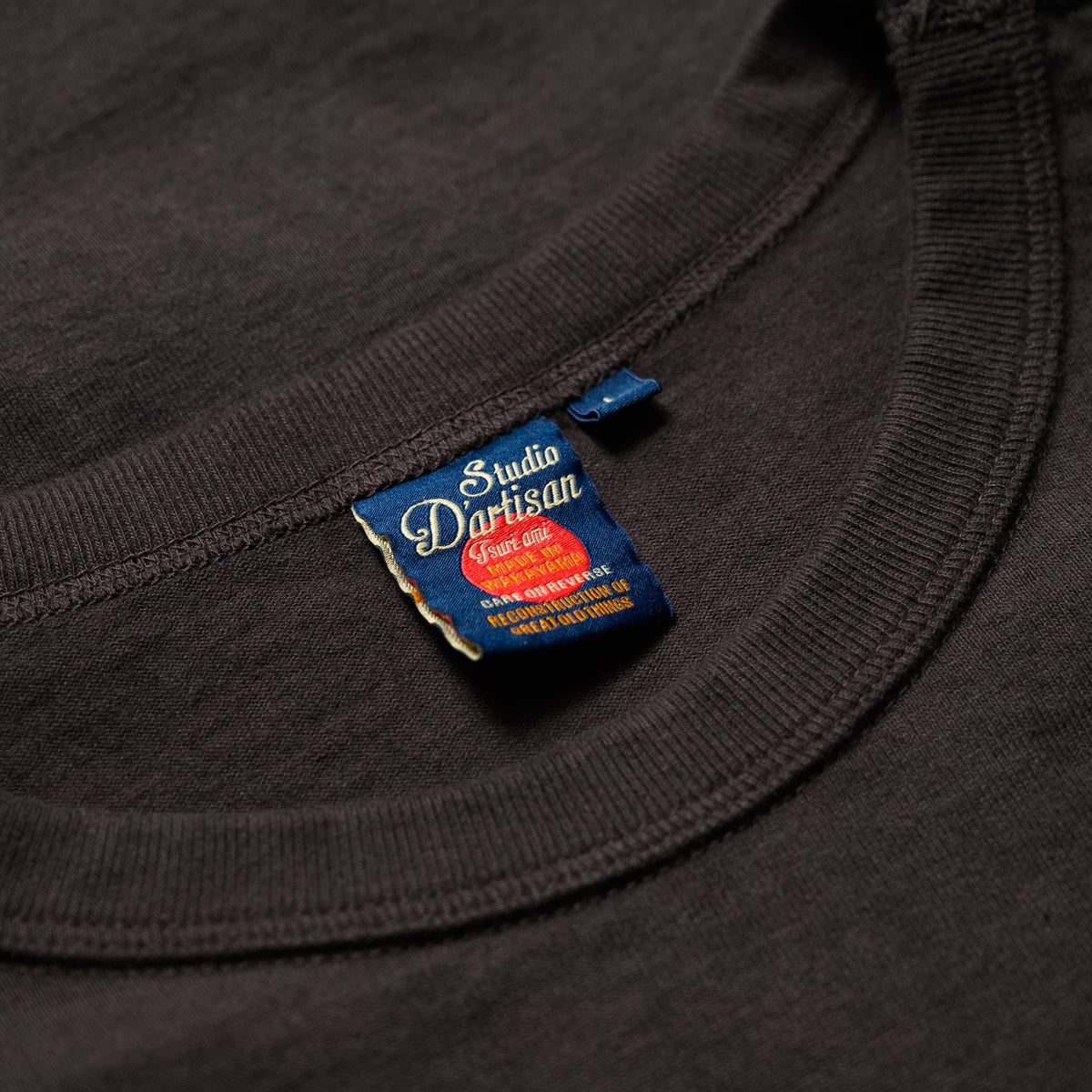 9913 10.5oz Loopwheel Tee - Charcoal Black