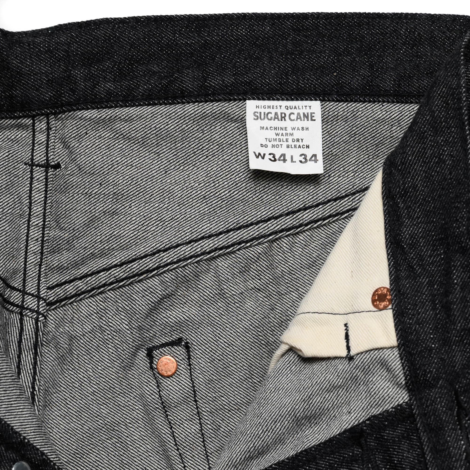 SC42460 1947 14.25oz Black Selvedge Denim Straight