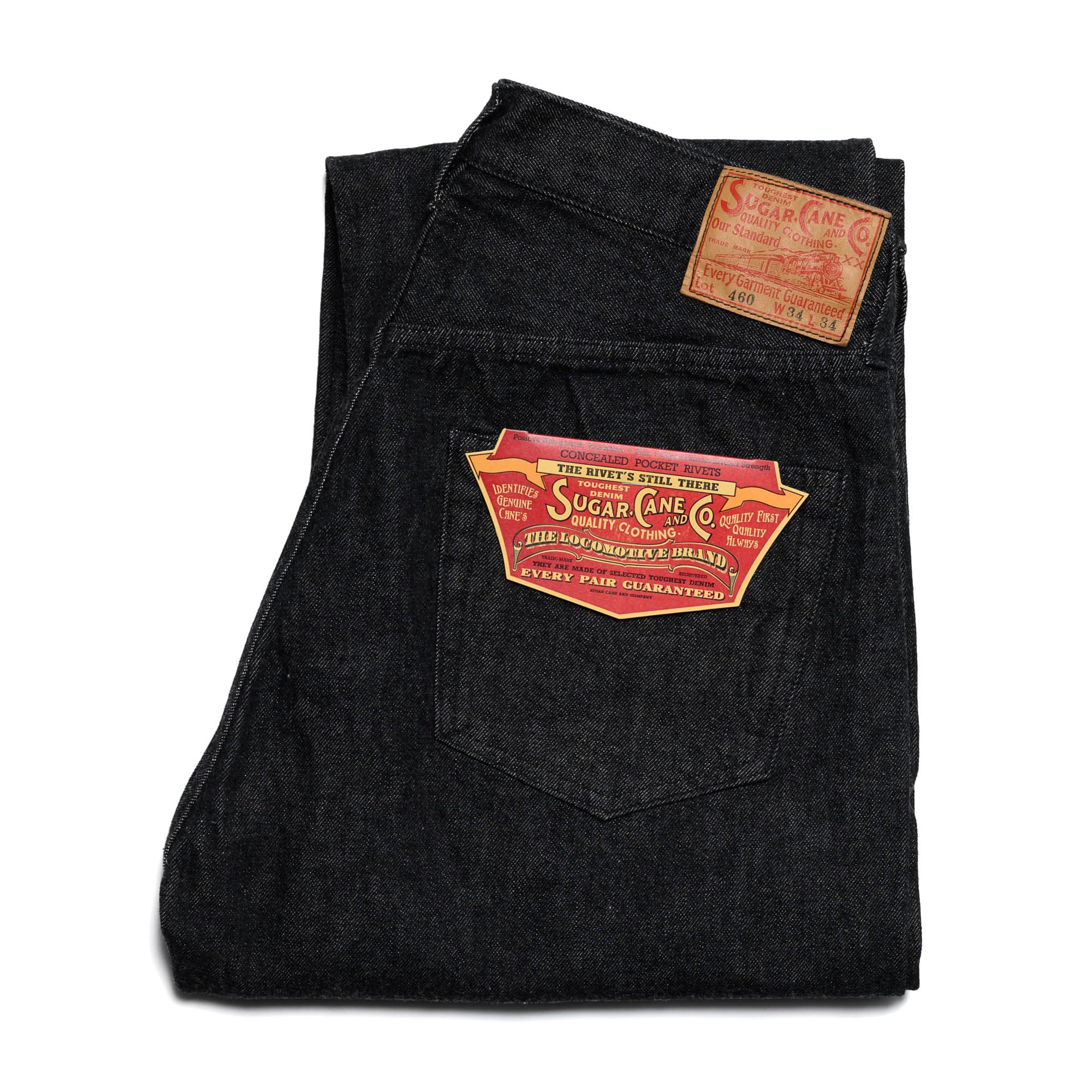 SC42460 1947 14.25oz Black Selvedge Denim Straight