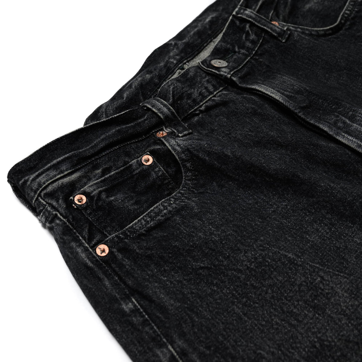 SC42460H 1947 14.25oz Black Selvedge Denim Straight (Hard Wash)