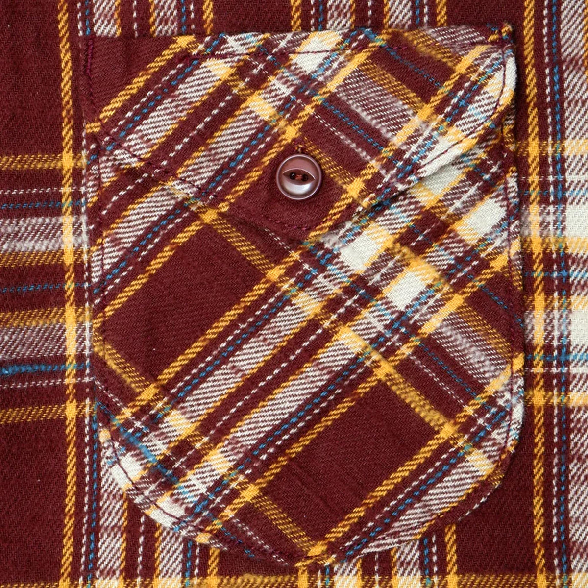 Slubby Flannel Shirt - Brown