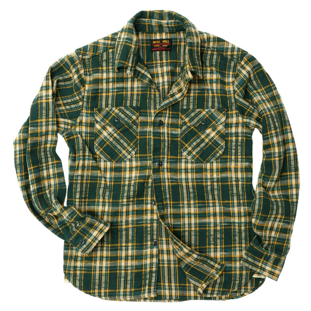 Slubby Flannel Shirt - Green