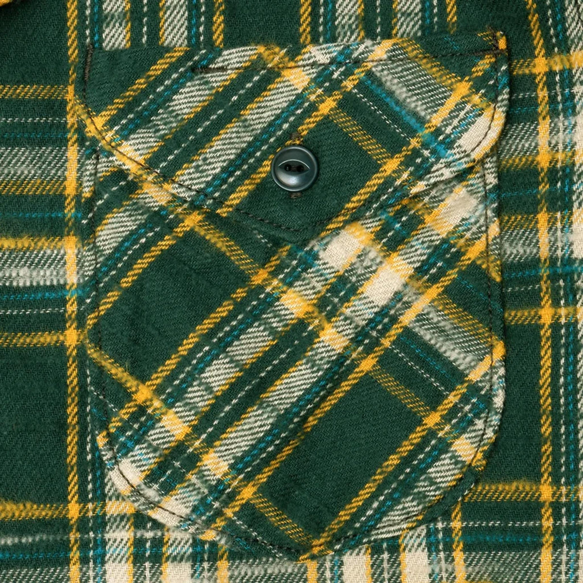 Slubby Flannel Shirt - Green