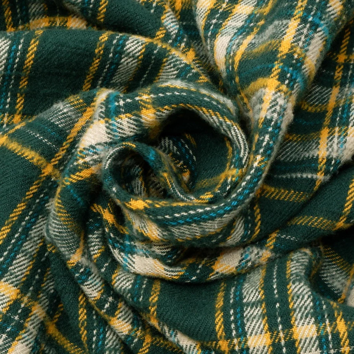 Slubby Flannel Shirt - Green