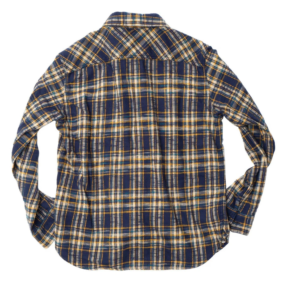 Slubby Flannel Shirt - Navy