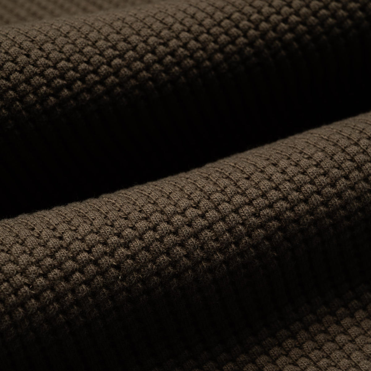 Big Waffle Henley - Brown