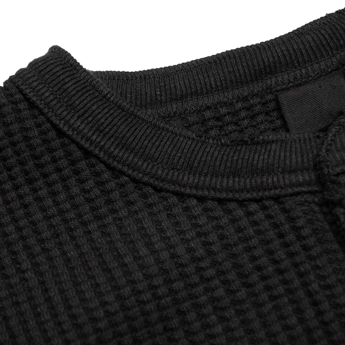 Big Waffle Henley - Black