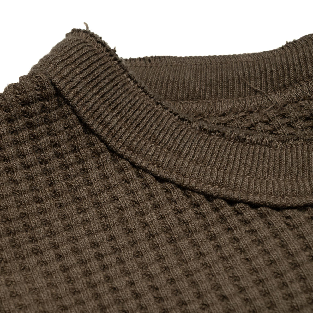 Big Waffle Henley - Brown