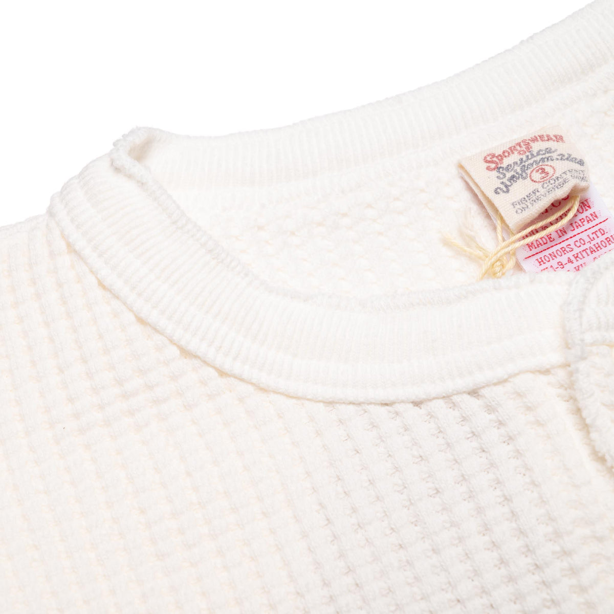 Big Waffle Henley - Off White