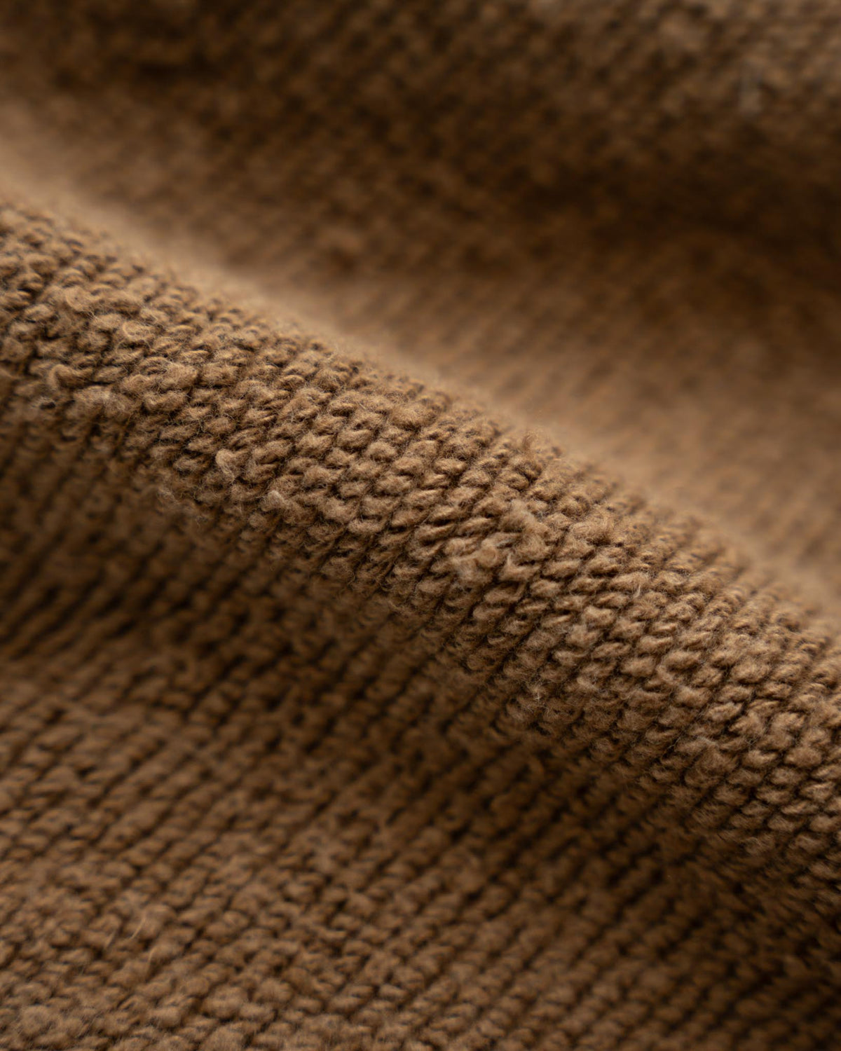 Pullover Crewneck - Iron Mordant Foxfibre® Double Heavyweight French Terry - Coyote 80