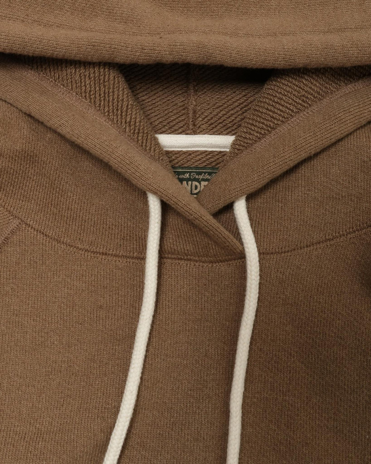 Pullover Hoodie - Iron Mordant Foxfibre® Double Heavyweight French Terry - Coyote 80